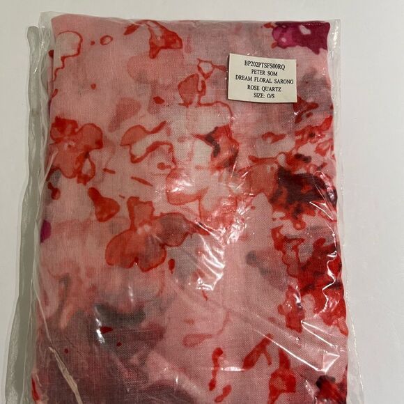 Peter Som NWT Dream Floral Sarong - Rose Quartz - Scarf - Throw - Wrap - Picture 7 of 7